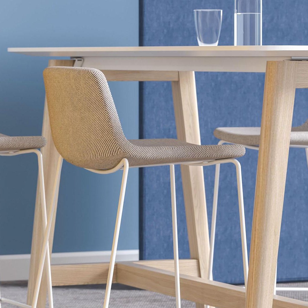 Hochtisch Arco X1 HPL mit Holzbeinen - Kasedia.store