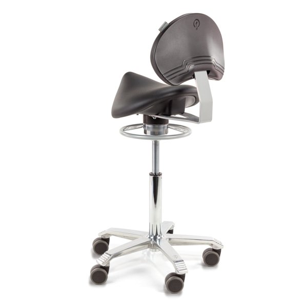 Sattelstuhl Amazone mit Lendenstütze und Balance, nahtlos - Kasedia.store