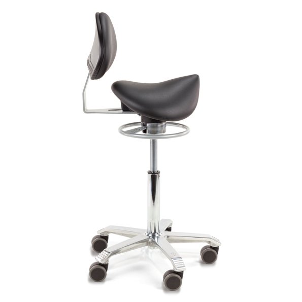 Sattelstuhl Amazone mit Lendenstütze und Balance, nahtlos - Kasedia.store