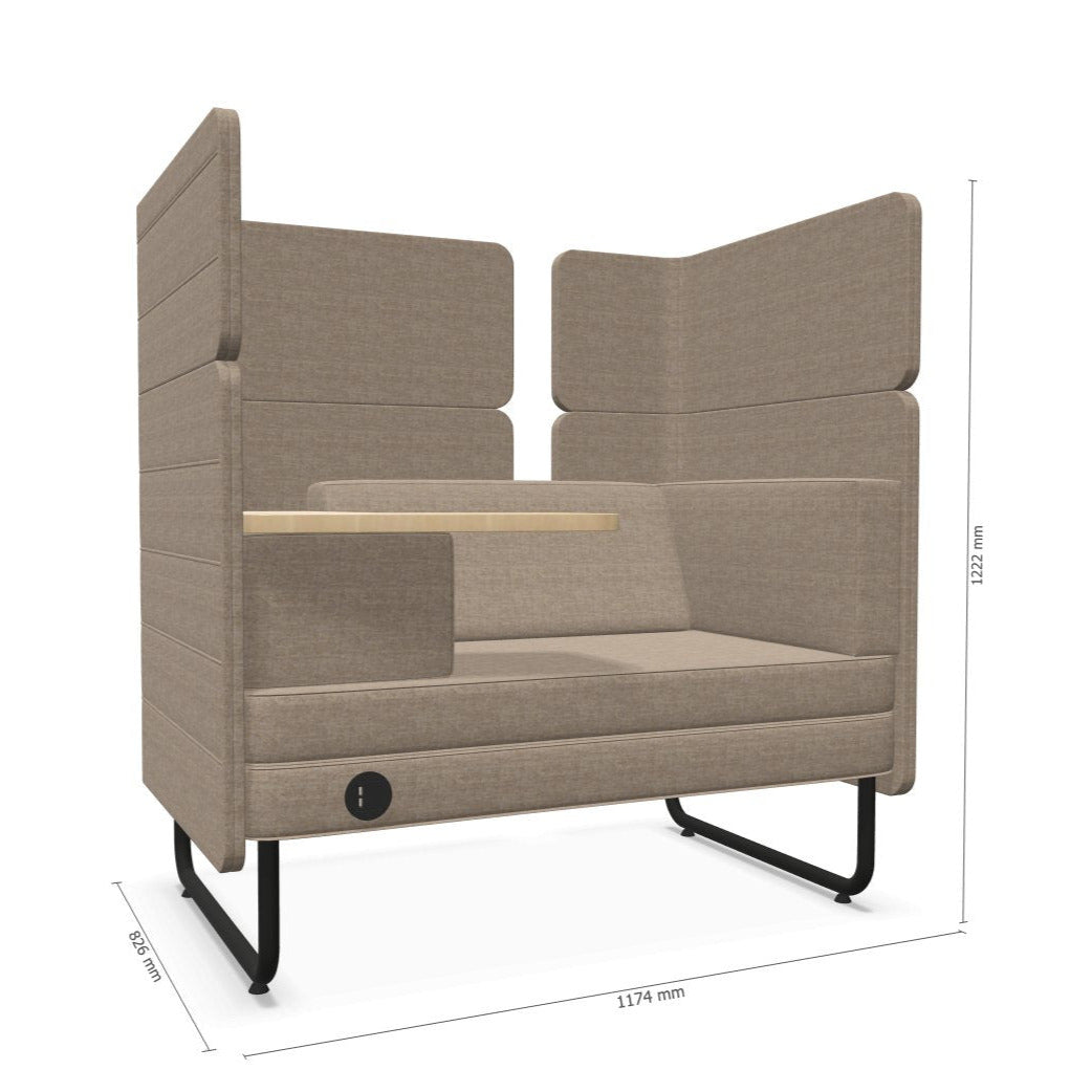 Sofa mit Mediaport #Toffy - Kasedia.store