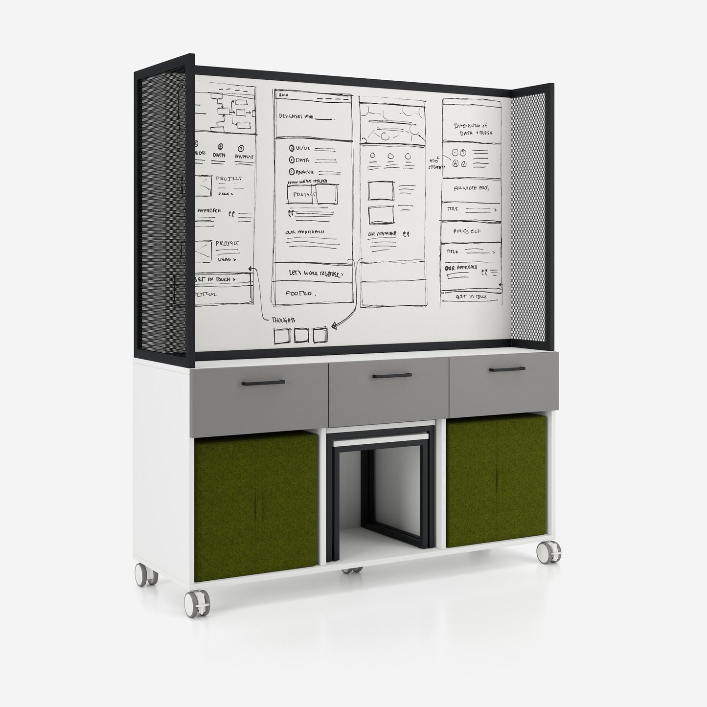 Offa Sideboard mit Whiteboard - Kasedia.store