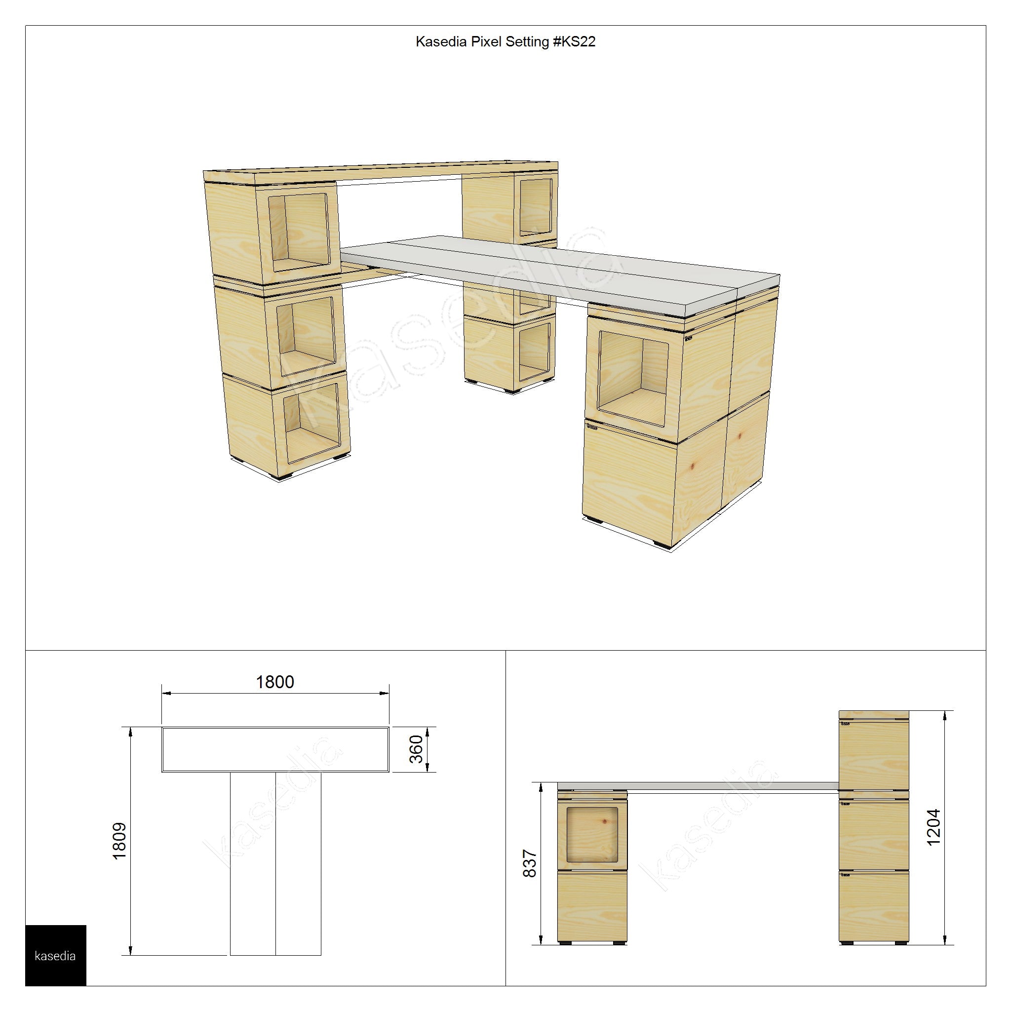 Pixel Home Office #KS2 - Kasedia.store