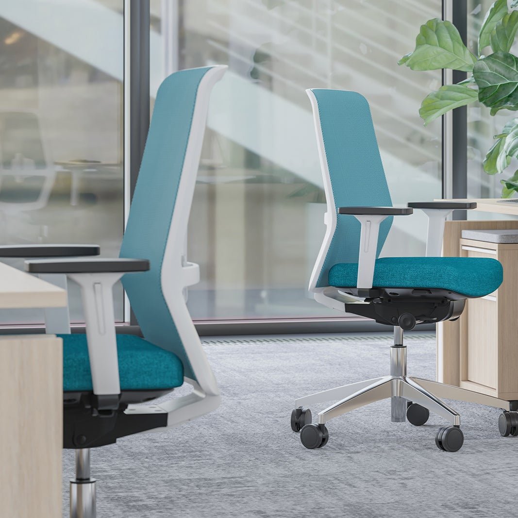 Drehstuhl Wave White #KS01 - Kasedia.store
